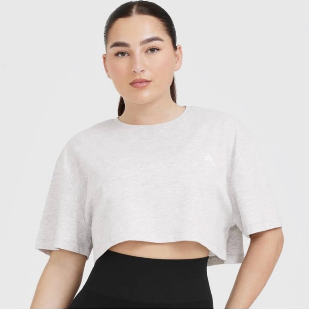 Oner Active Relaxed Crop - S Grey Marl